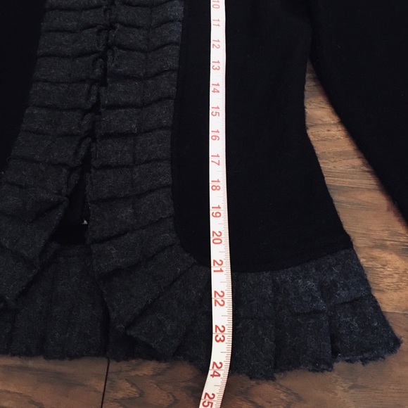 A. Gianetti Boiled Wool Sweater Size M Black - Picture 2 of 7